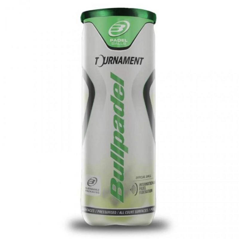 BOTE 3 PELOTAS PÁDEL BULLPADEL TOURNAMENT PRO